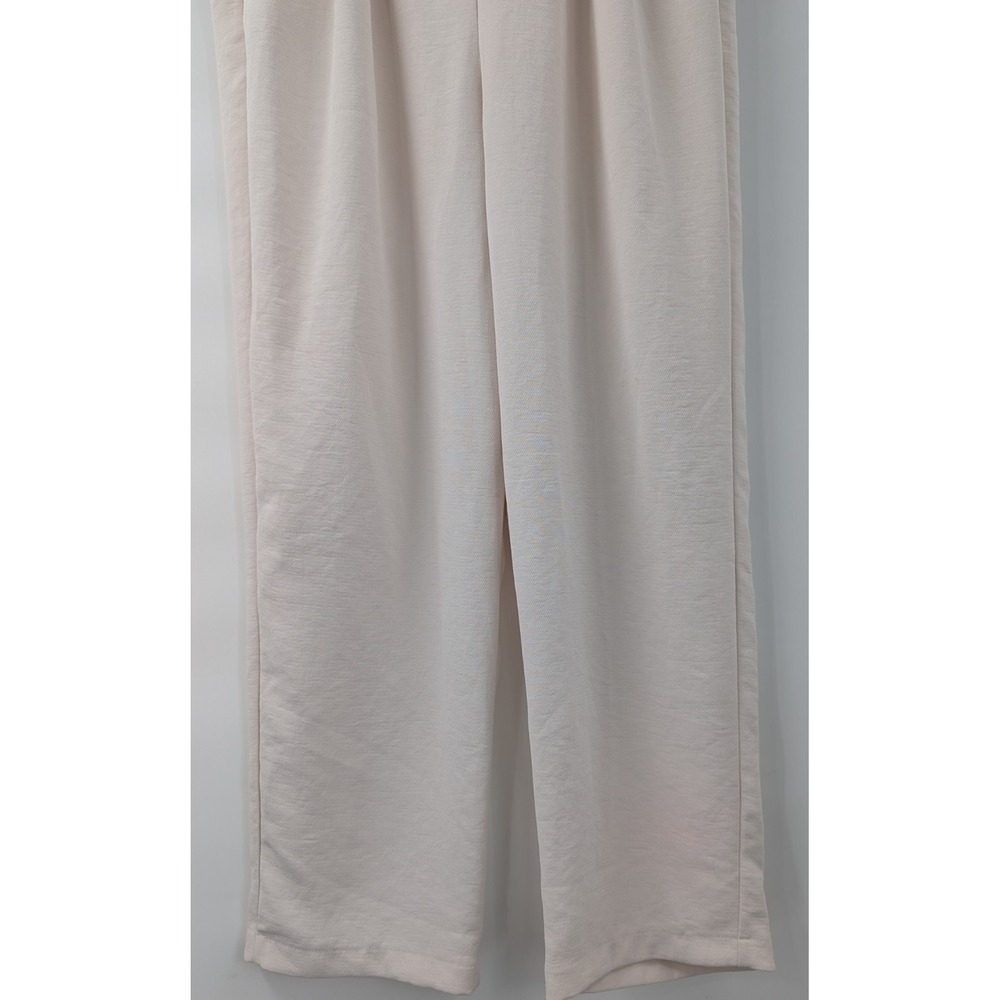 ASTR The Label Pants Women's size Small Belted Cropped Dress Pant‎ Cream - Picture 4 of 11